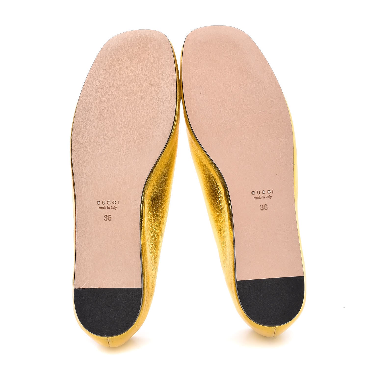 Gucci Metallic Nappa Patent Hannelore Detachable Platform Sandals 36 Gold 12 of 16