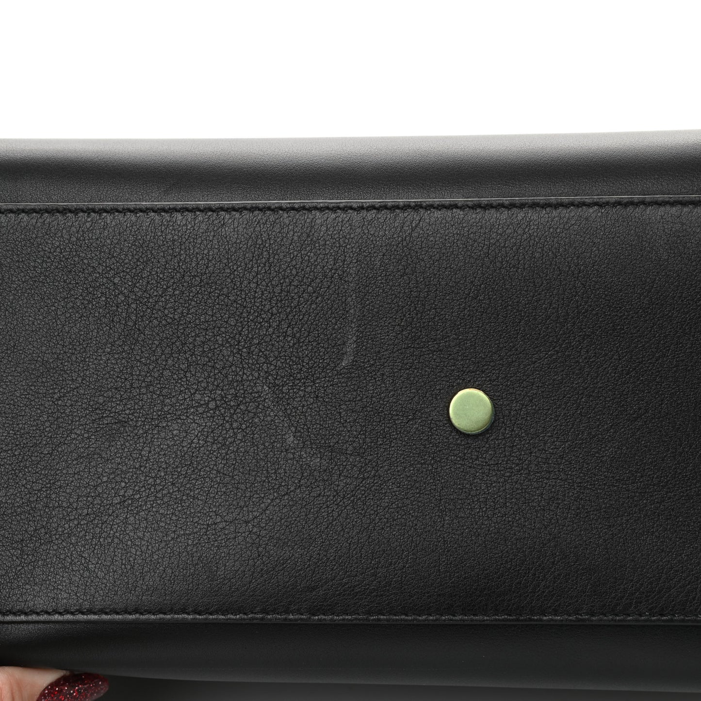 Calfskin Small Sac De Jour Black