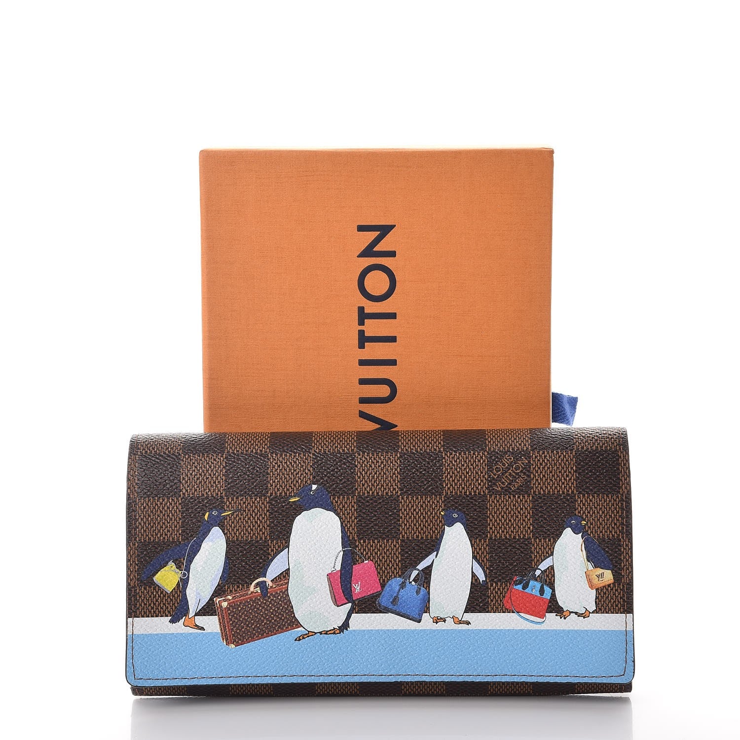 Louis Vuitton Damier Ebene 2017 Christmas Animation Sarah Wallet 8 of 8