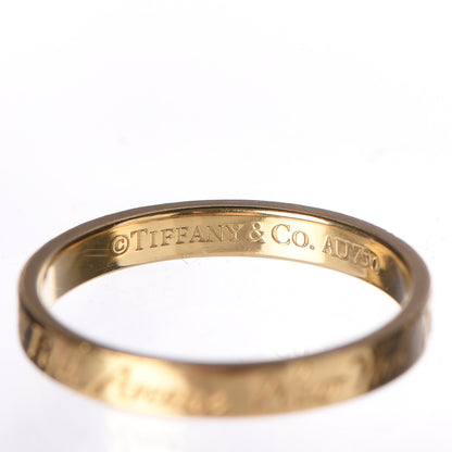 Tiffany 18K Yellow Gold Notes Fifth Avenue New York Ring 56 7.5 6 of 7