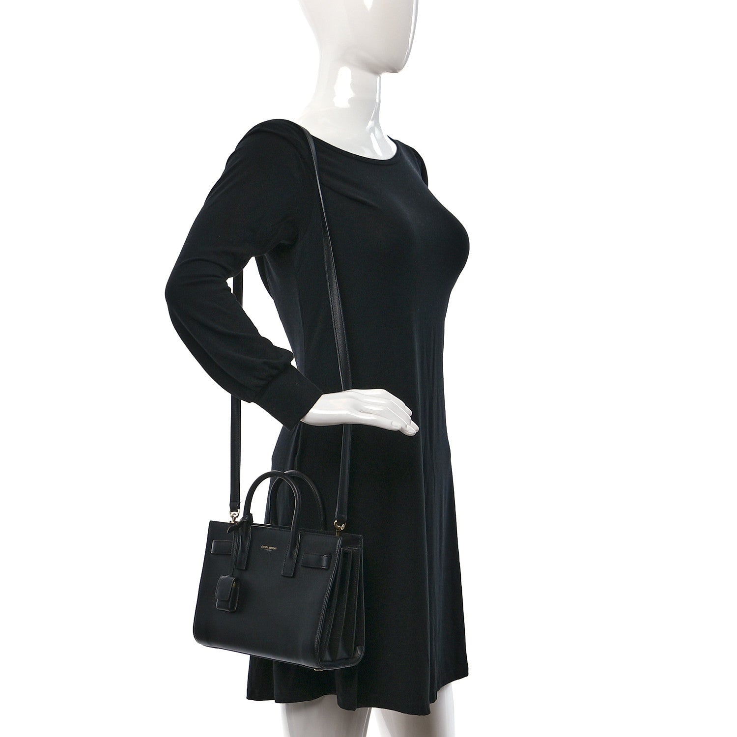 Saint Laurent Calfskin Nano Sac De Jour Black 2 of 11