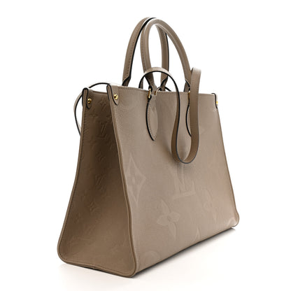 Louis Vuitton Empreinte Monogram Giant Onthego MM Tourterelle 3 of 9