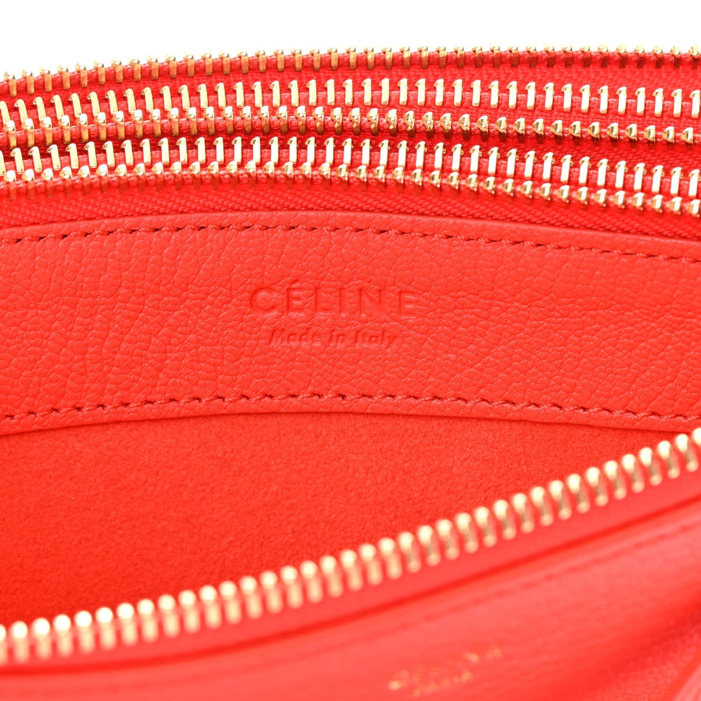 Goatskin Small Trio Crossbody Bag Alizarin