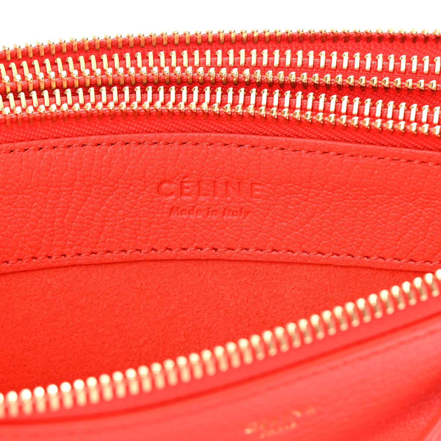 Celine Goatskin Small Trio Crossbody Bag Alizarin 8 of 14
