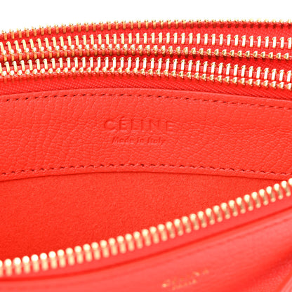 Celine Goatskin Small Trio Crossbody Bag Alizarin 8 of 14