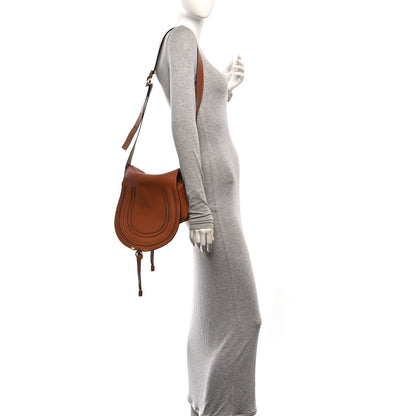 Chloe Calfskin Medium Marcie Round Crossbody Bag Tan 2 of 11