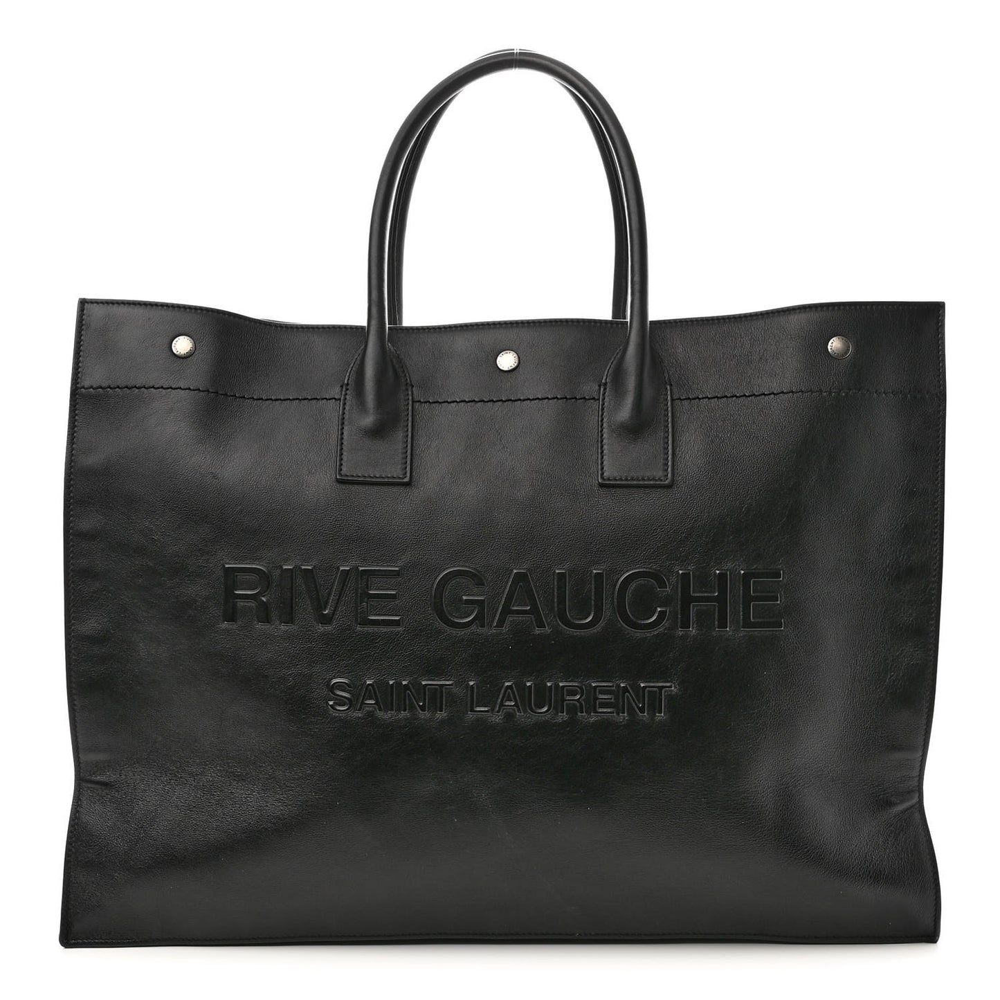 Vitello Rive Gauche Large Tote Black