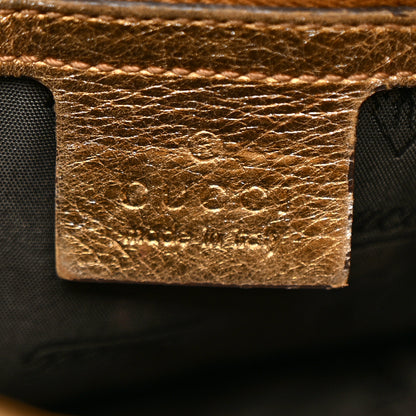 Gucci Patent Medium Hysteria Top Handle Bag Gold 6 of 20