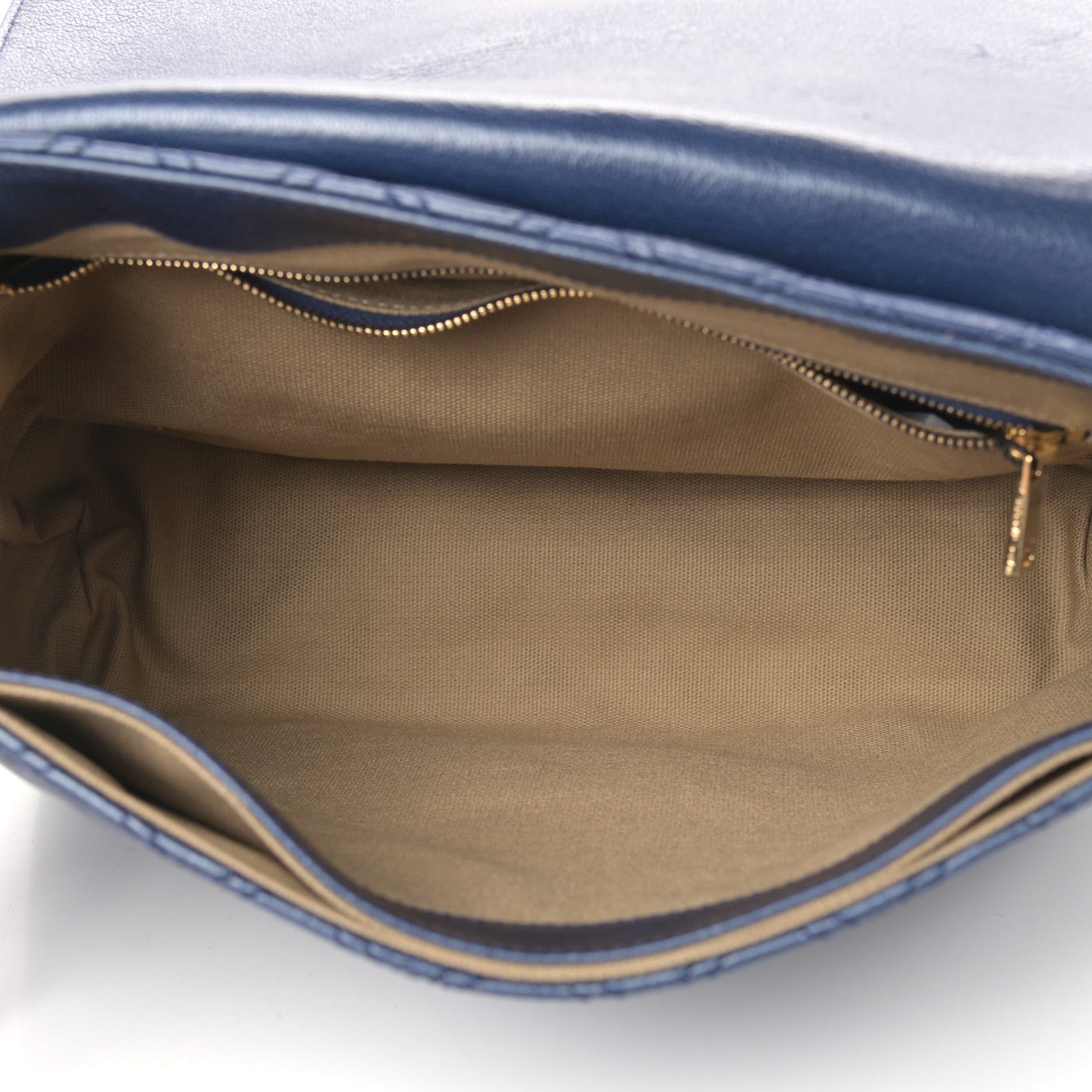 Marc Jacobs Lambskin Quilted Large Baroque Single Flap Bag Navy 5 of 9