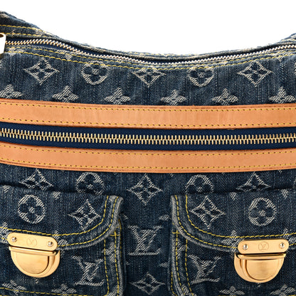 Louis Vuitton Monogram Denim Baggy PM Blue 8 of 12