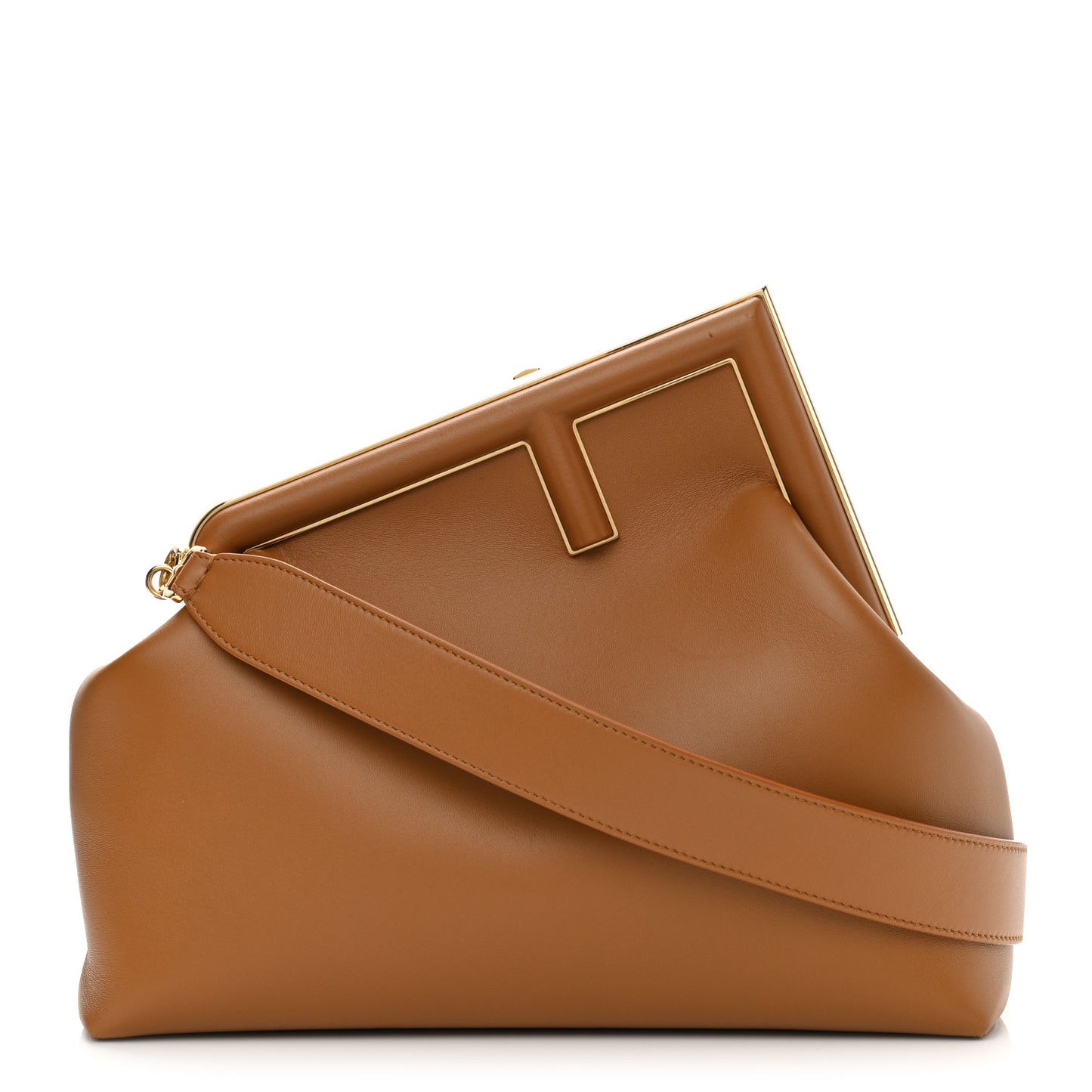Shiny Nappa Medium Fendi First Caramello