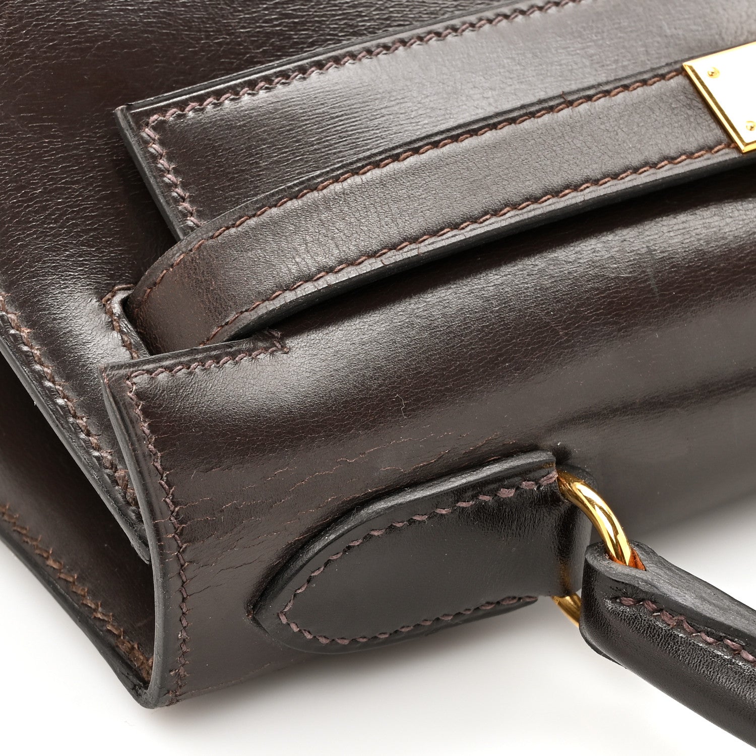 Hermes Box Kelly Sellier 28 Chocolate 17 of 18