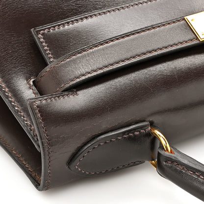 Hermes Box Kelly Sellier 28 Chocolate 17 of 18