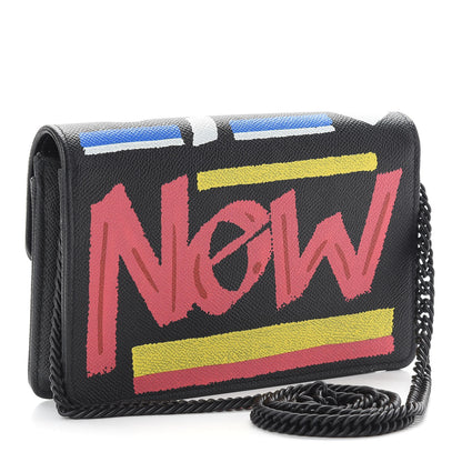 Balenciaga Grained Calfskin Car Tag BB Wallet On Chain Black TBC 3 of 10