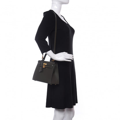 Hermes Epsom Kelly Sellier 25 Vert De Gris 2 of 10