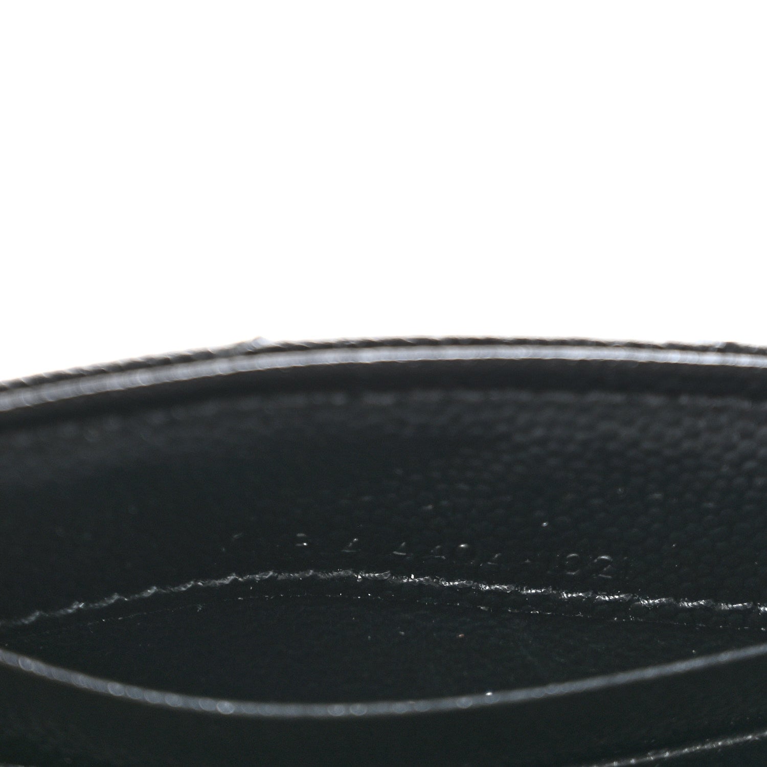 Saint Laurent Grain De Poudre Matelasse Chevron Small Monogram Envelope Wallet Black 7 of 11