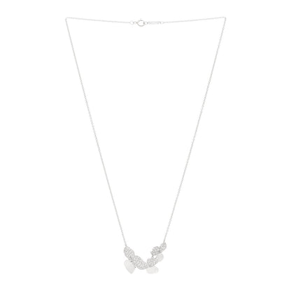 Tiffany Platinum Diamond Mini Paper Flowers Cluster Pendant Necklace 3 of 5