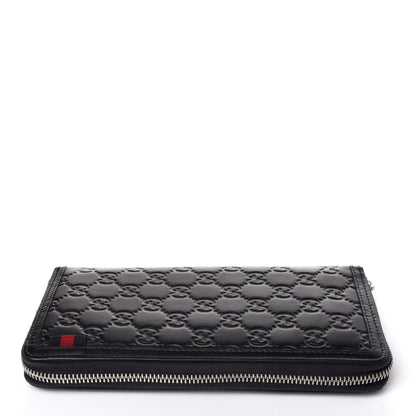 Gucci Guccissima Signature Web Zip Around Organizer Wallet Navy 11 of 12