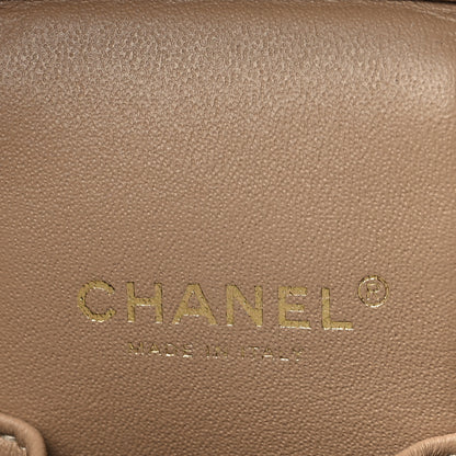 Chanel Caviar Quilted Small Top Handle Vanity Case With Chain Dark Beige 6 of 10