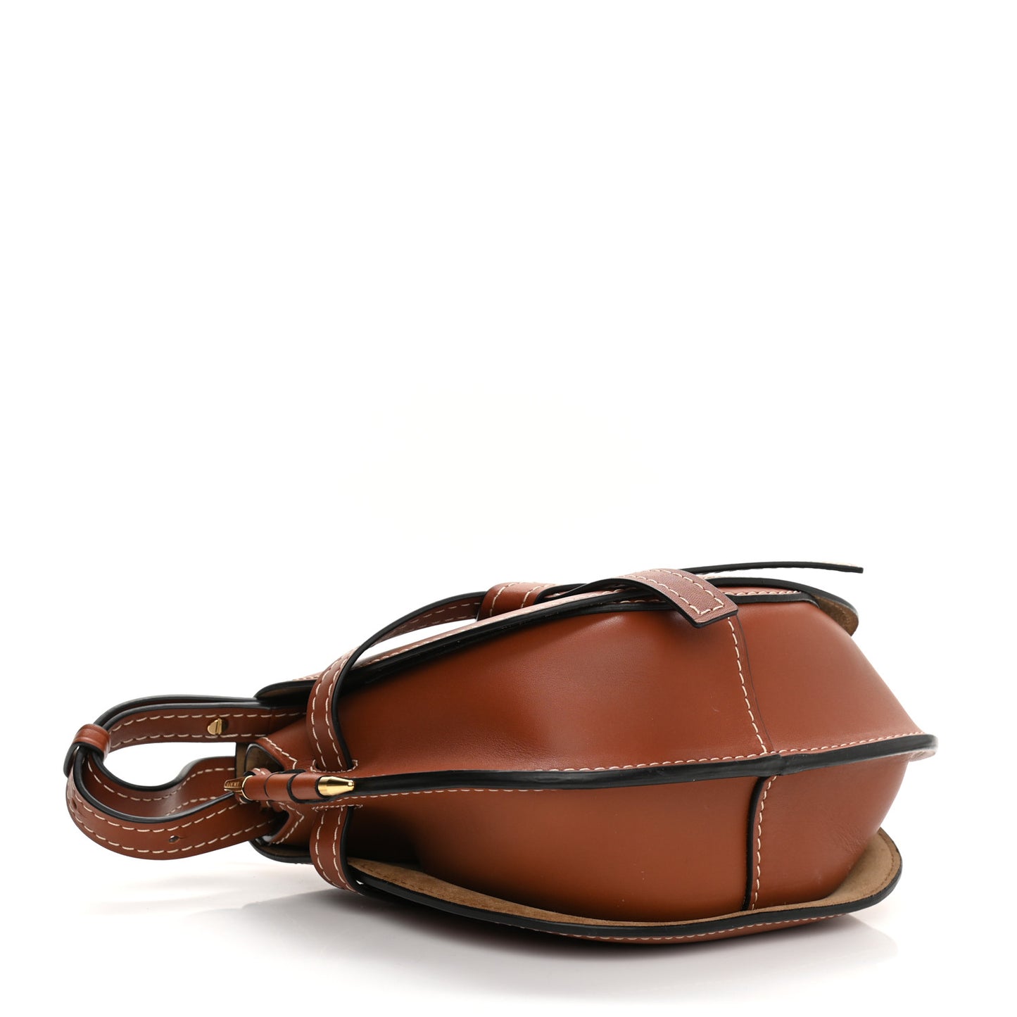 Calfskin Small Gate Crossbody Bag Rust