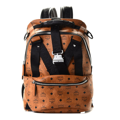 MCM Visetos Medium Jemison Backpack Cognac 1 of 10