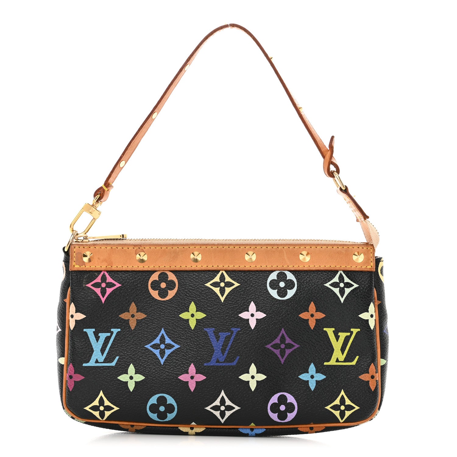 Louis Vuitton Monogram Multicolor Pochette Accessories Black 1 of 9