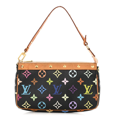 Louis Vuitton Monogram Multicolor Pochette Accessories Black 1 of 9