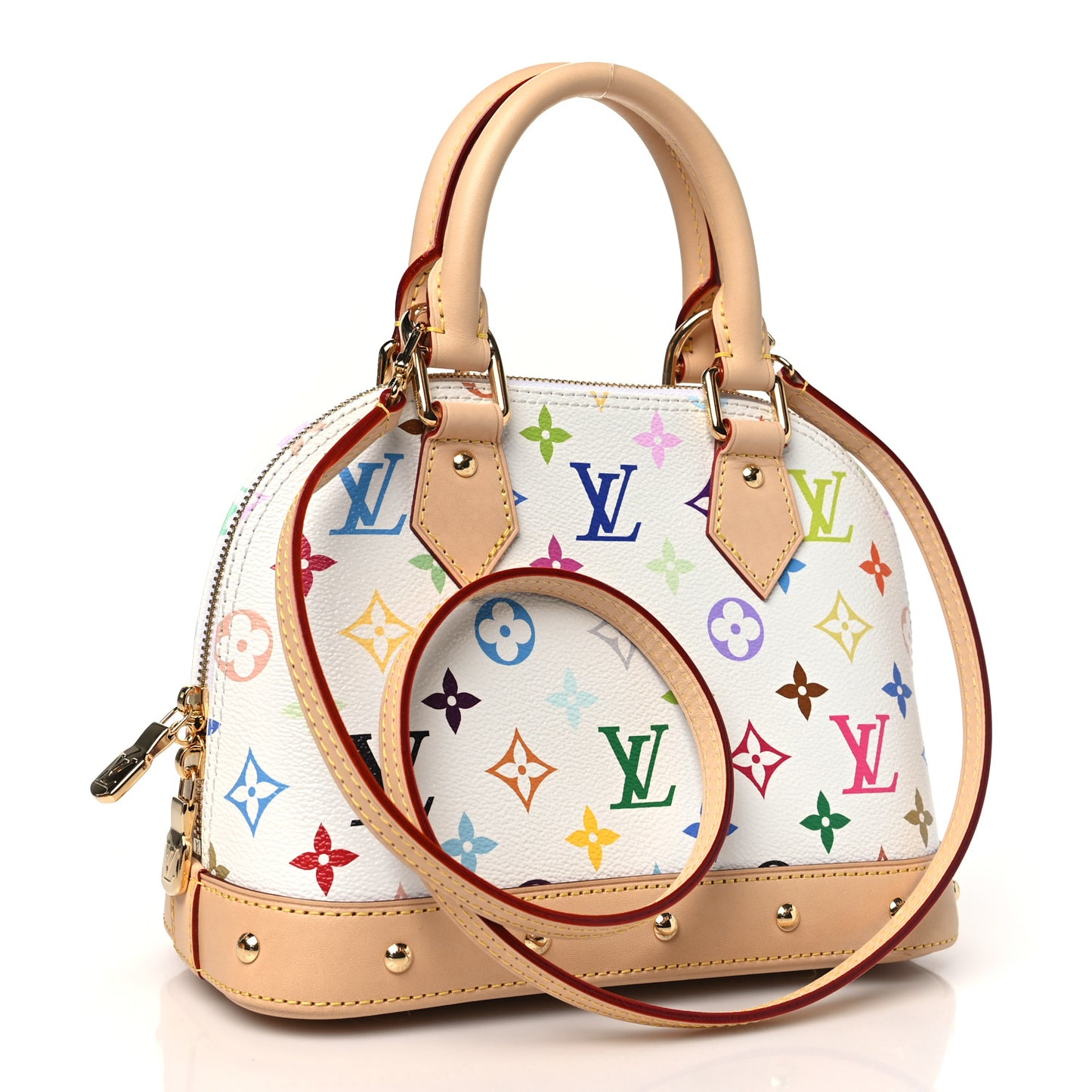 LV x TM Monogram Multicolor Alma BB White