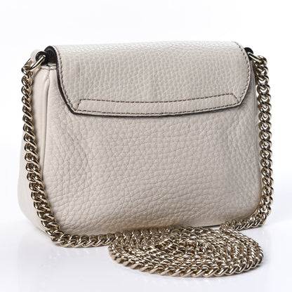 Gucci Pebbled Calfskin Small Soho Flap Crossbody Off White 2 of 9