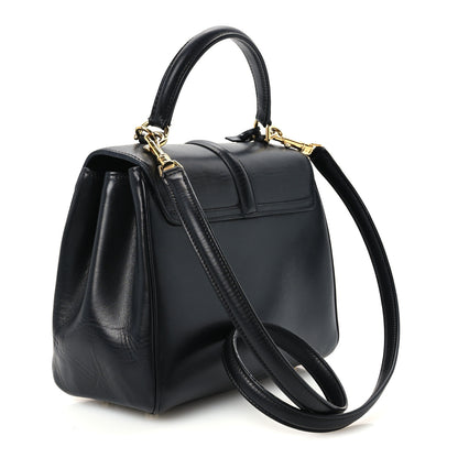 Celine Satinated Calfskin Small 16 Top Handle Bag Black 3 of 11