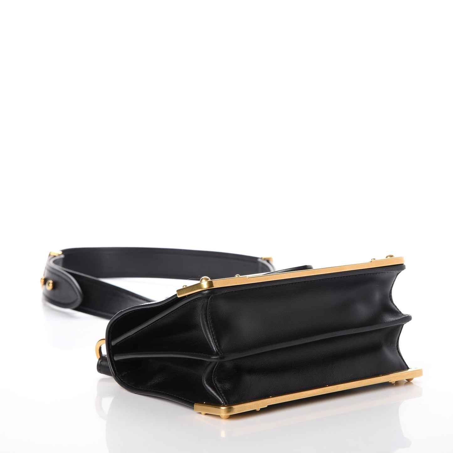 City Calf Saffiano Cahier Bag Nero Black
