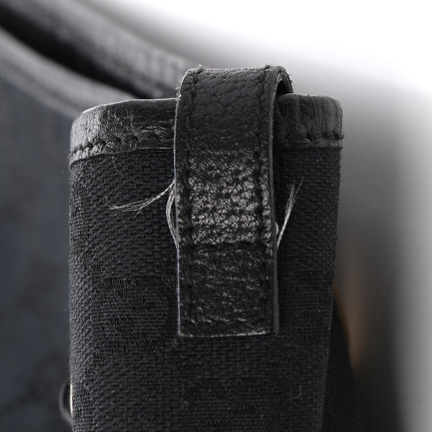 Monogram Medium Abbey Shoulder Bag Black