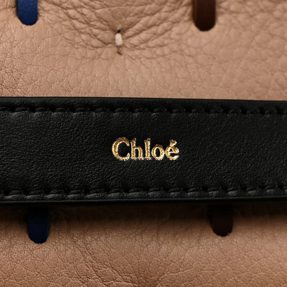 Chloe Cashmere Knit Calfskin Mini Penelope Soft Shoulder Bag Woodrose Multicolor 6 of 10