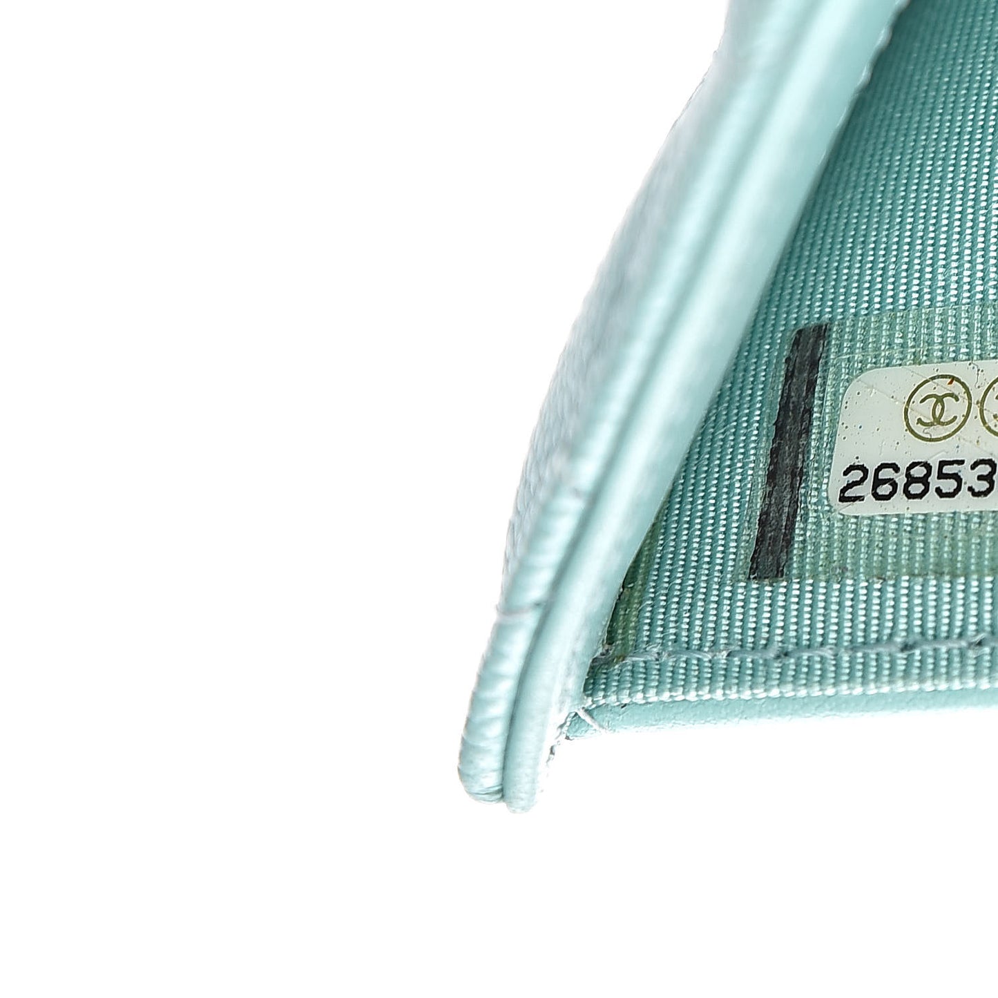 Caviar Quilted Medium Flap Wallet Light Blue