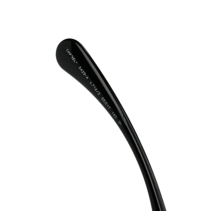 Chanel Acetate Polarized Butterfly Signature CC Sunglasses 5429-A Black 5 of 8