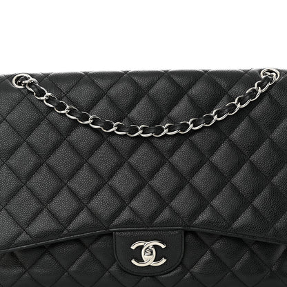 Chanel Caviar Quilted Maxi Single Flap Black 8 of 14