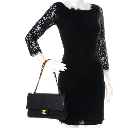 Chanel Lambskin Medium Double Flap Black 2 of 12