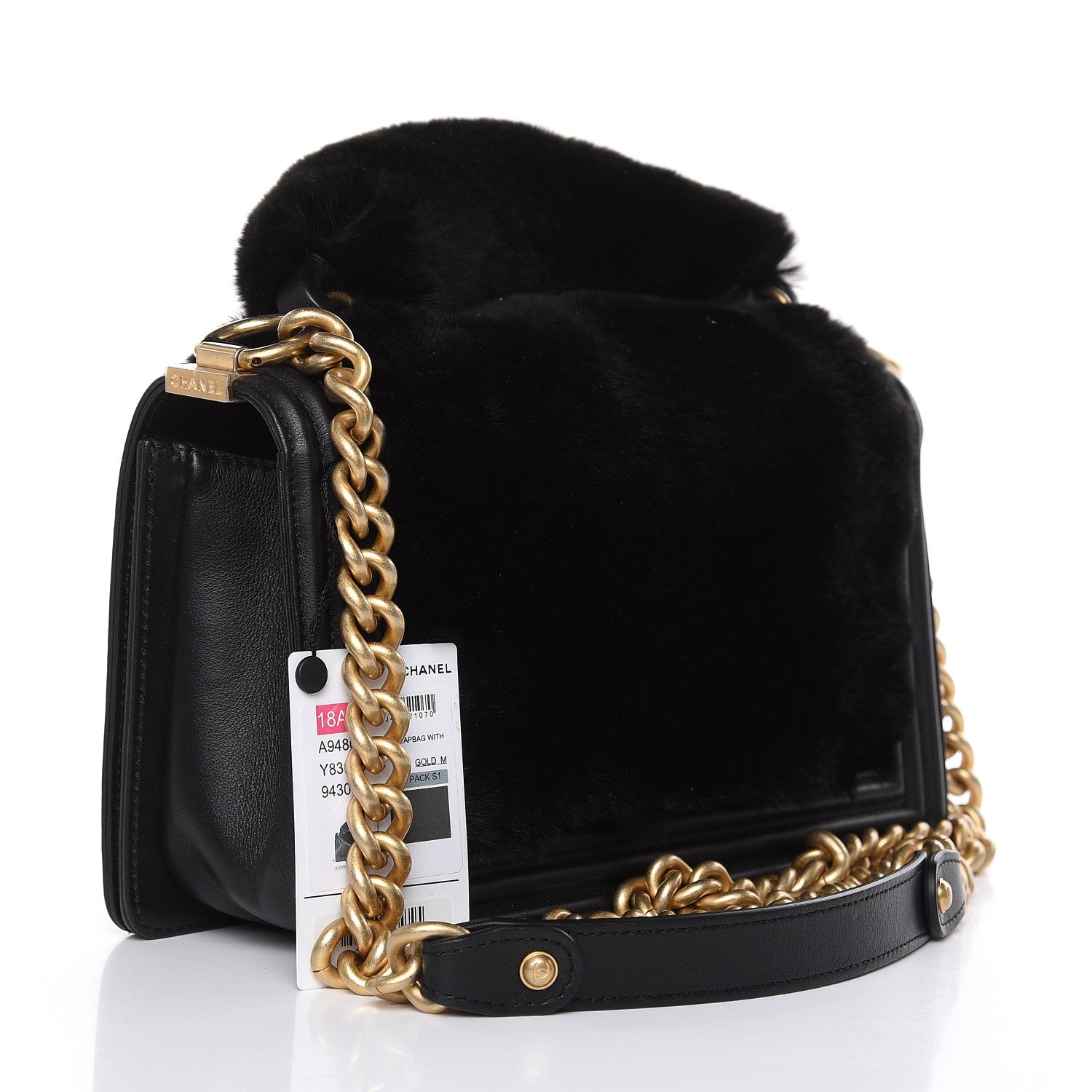 Chanel Orylag Medium Boy Top Handle Flap Black 3 of 11