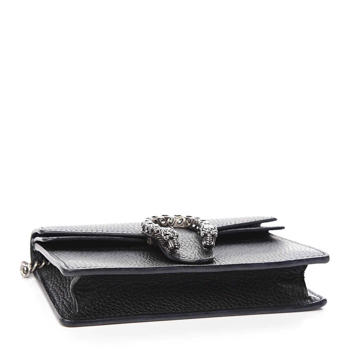 Gucci Calfskin Super Mini Dionysus Shoulder Bag Black 4 of 10
