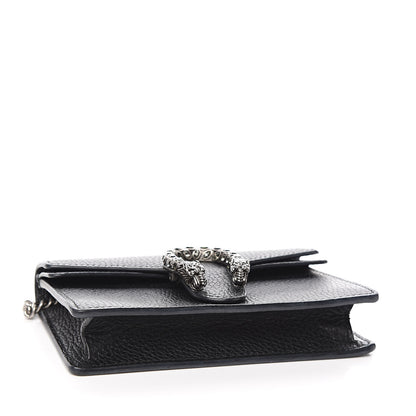 Gucci Calfskin Super Mini Dionysus Shoulder Bag Black 4 of 10
