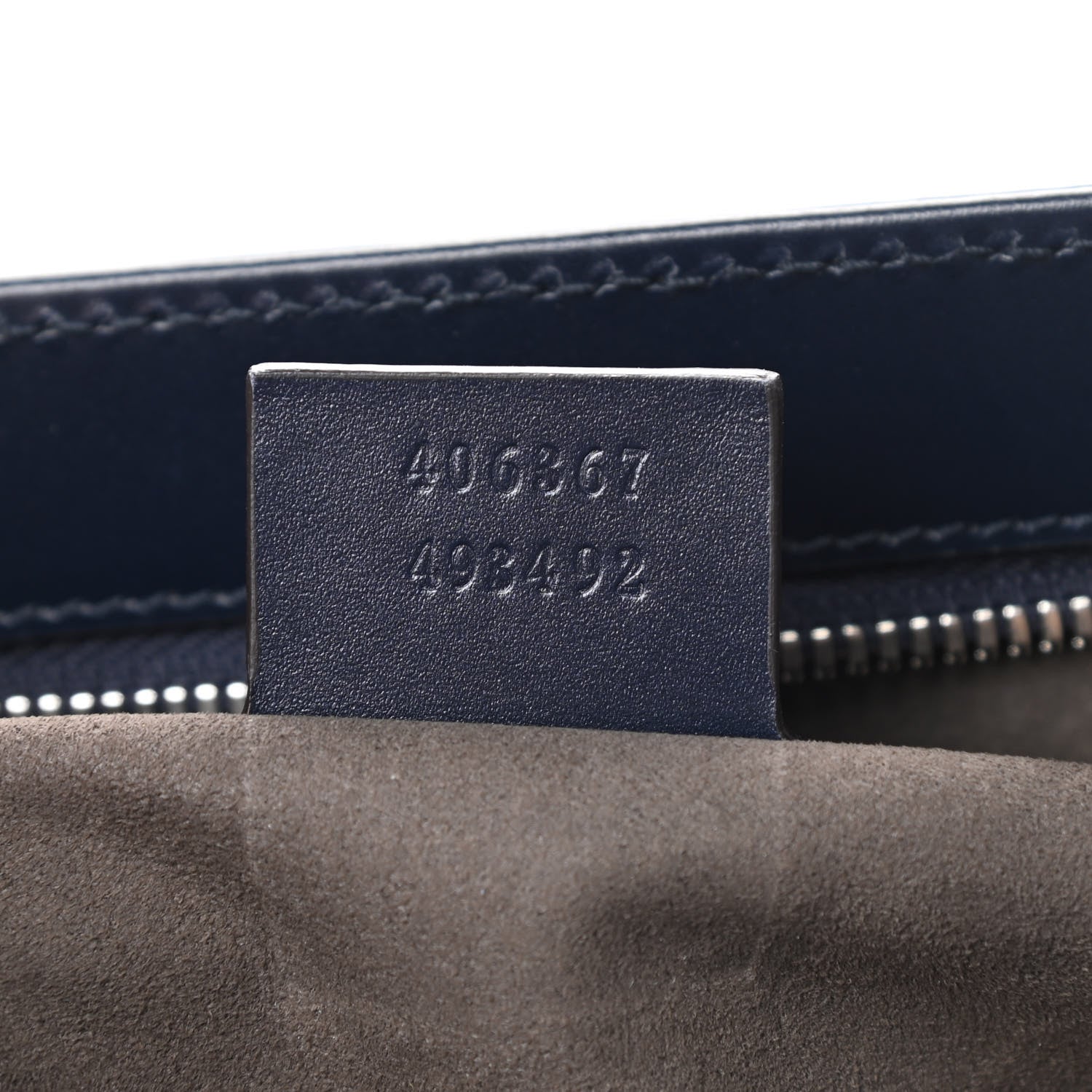 Gucci Guccissima Signature Medium Double Buckle Flap Messenger Bag Blue 7 of 11