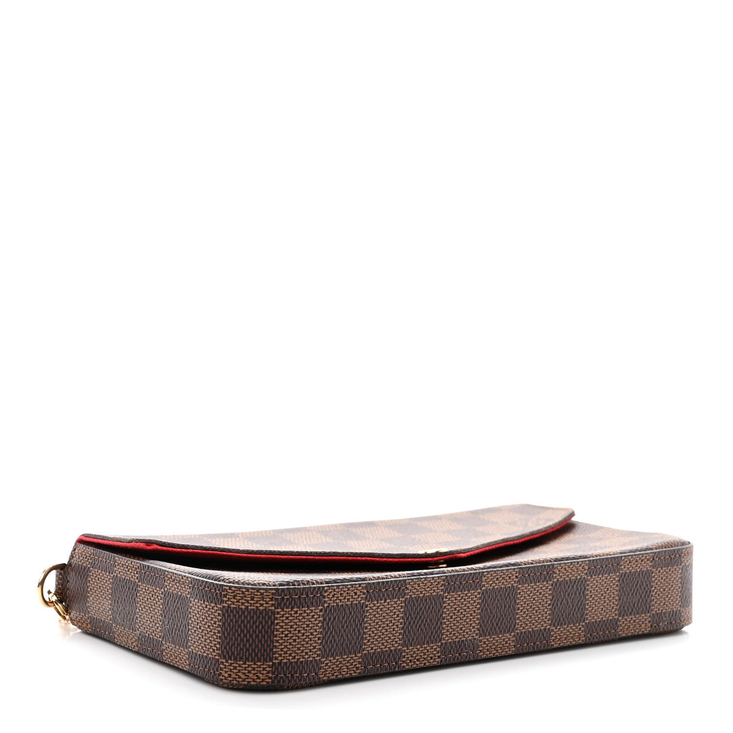 Louis Vuitton Damier Ebene Pochette Felicie Chain Wallet 5 of 13