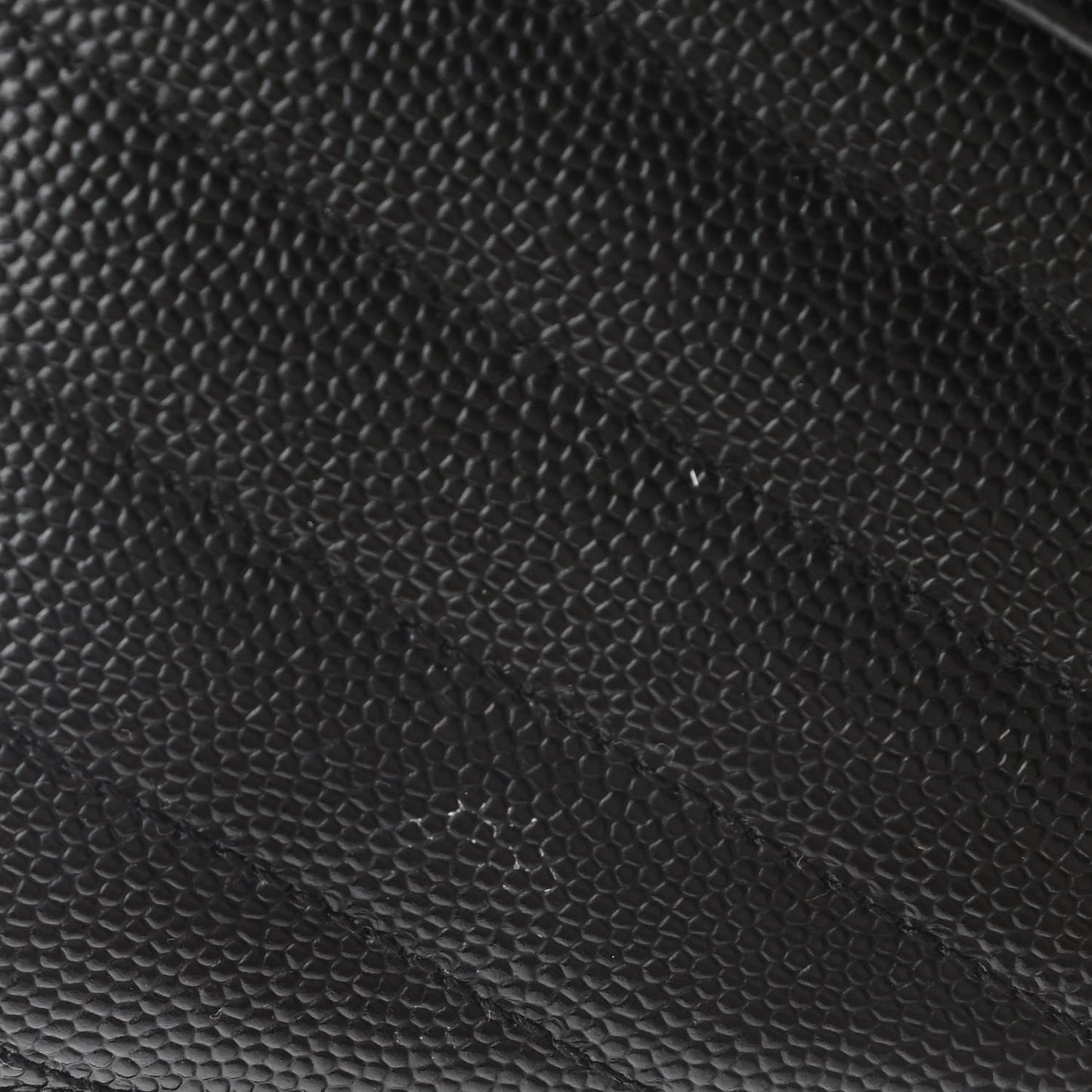 Grain De Poudre Matelasse Chevron Monogram Chain Wallet Black