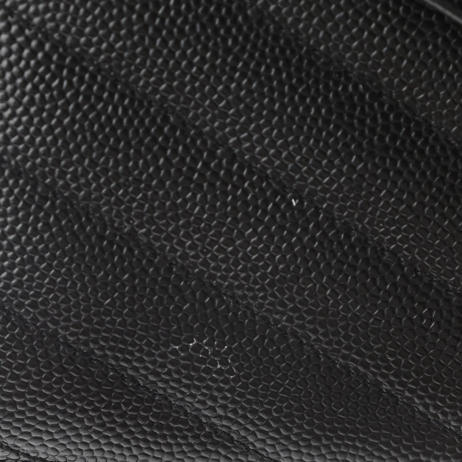 Saint Laurent Grain De Poudre Matelasse Chevron Monogram Chain Wallet Black 14 of 16
