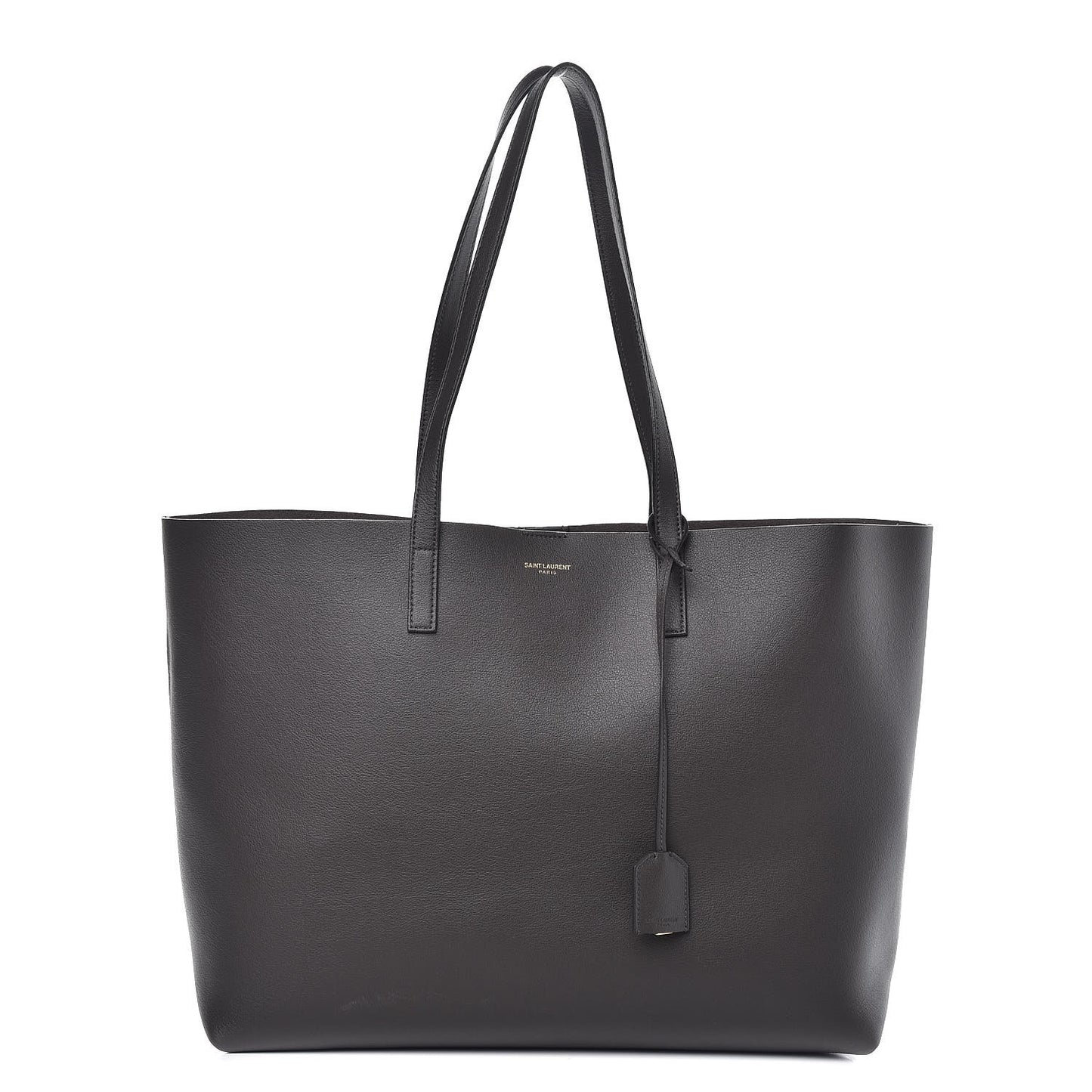 Calfskin Large Shopping Tote Dark Grey