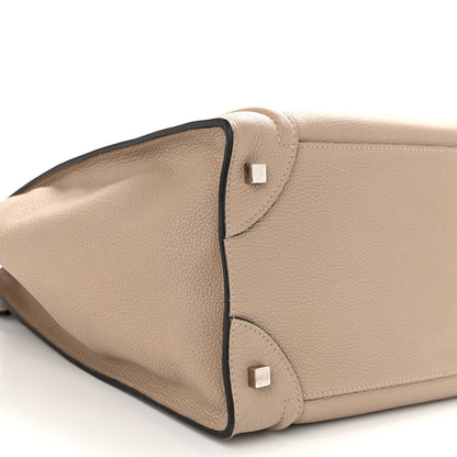 Celine Drummed Calfskin Mini Luggage Dune 8 of 10