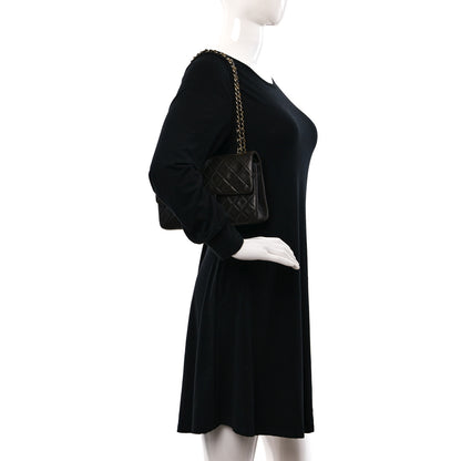 Chanel Lambskin Quilted Small Double Flap Black 2 of 13