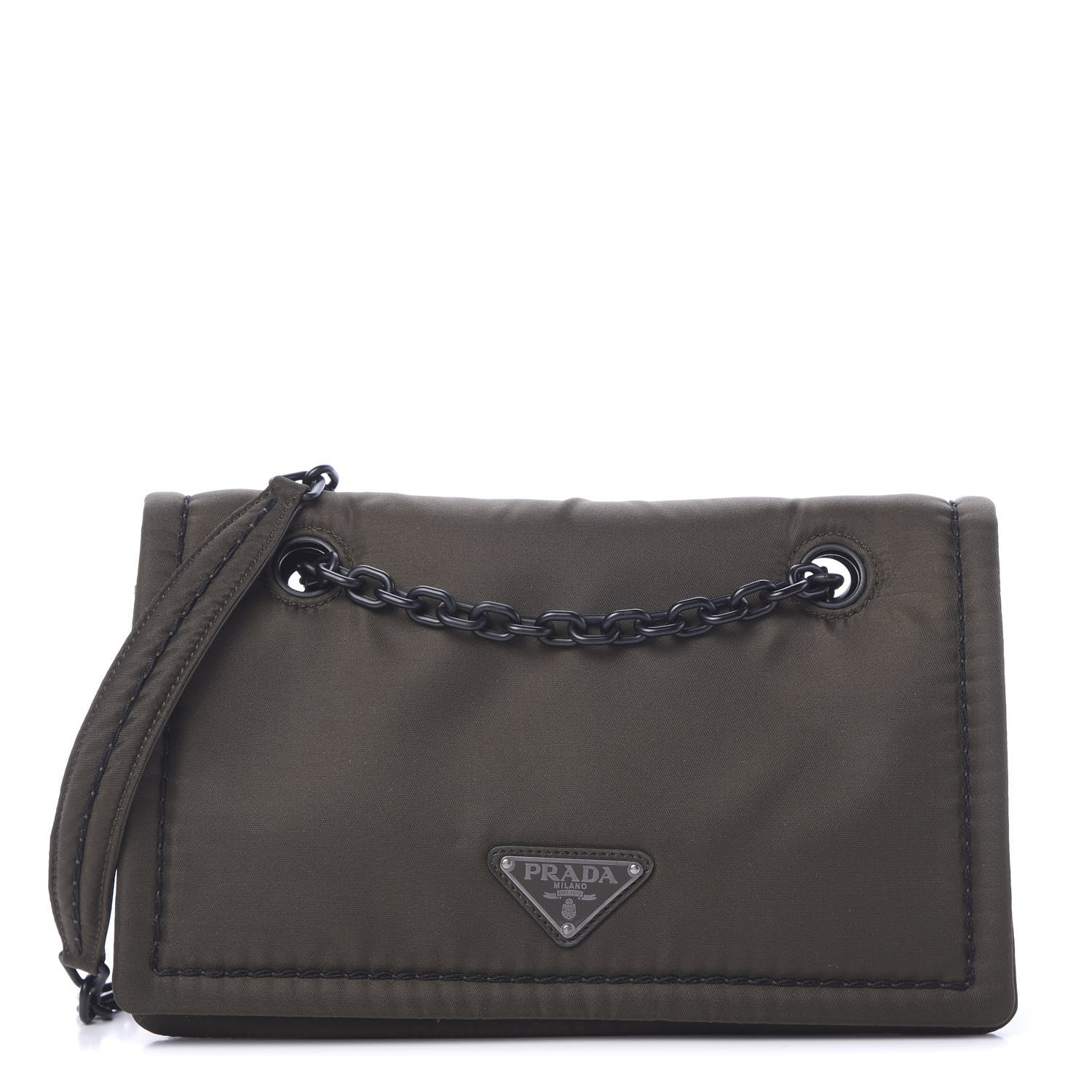 Prada Nylon Tessuto Chain Shoulder Bag Mimetico 1 of 12