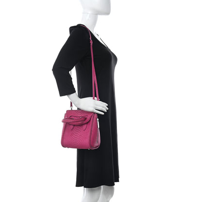 Alexander McQueen Snakeskin Mini Heroine Pink 2 of 11