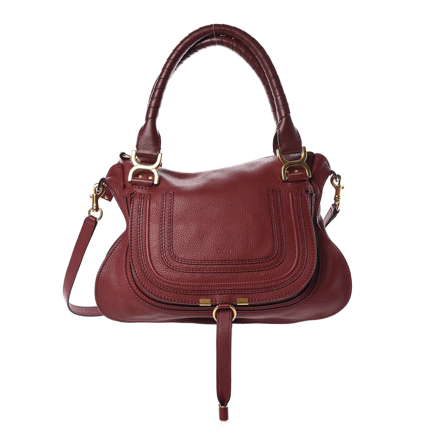 Chloe Calfskin Medium Marcie Satchel Cocoa 1 of 11